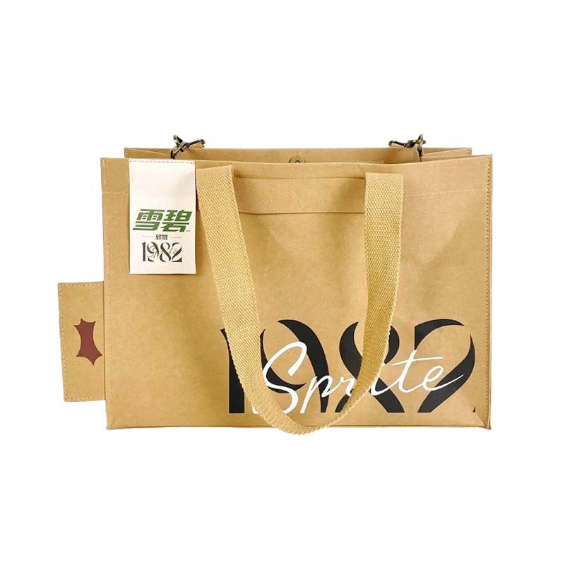 Waschbarer Kraftpapier -Tasche mit Einstellband