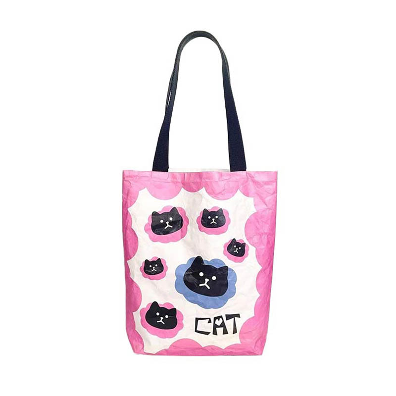 Weißer Tyvek -Tasche mit CMYK -Druck